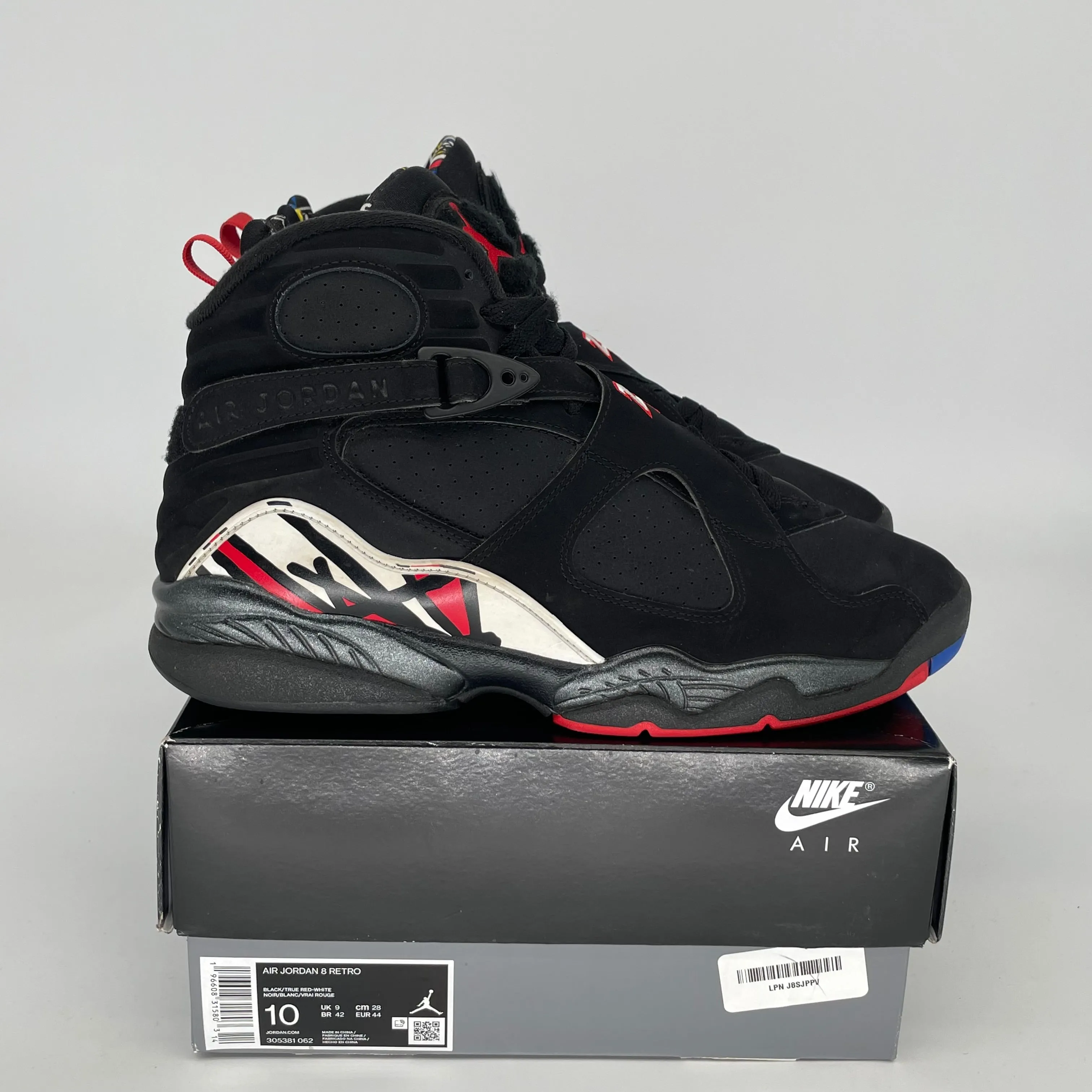 AIR JORDAN 8 PLAYOFFS SIZE 10 305381-062