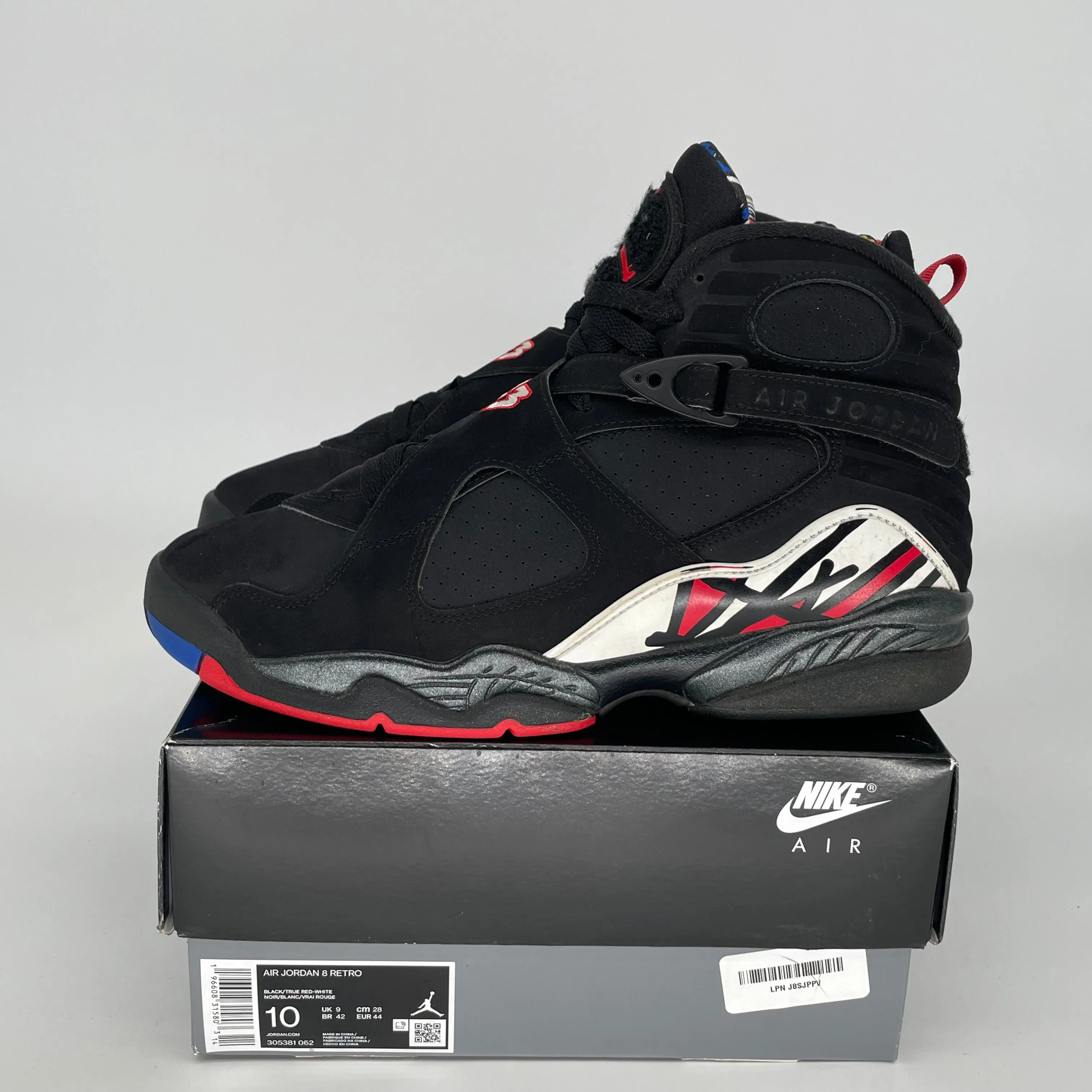 AIR JORDAN 8 PLAYOFFS SIZE 10 305381-062