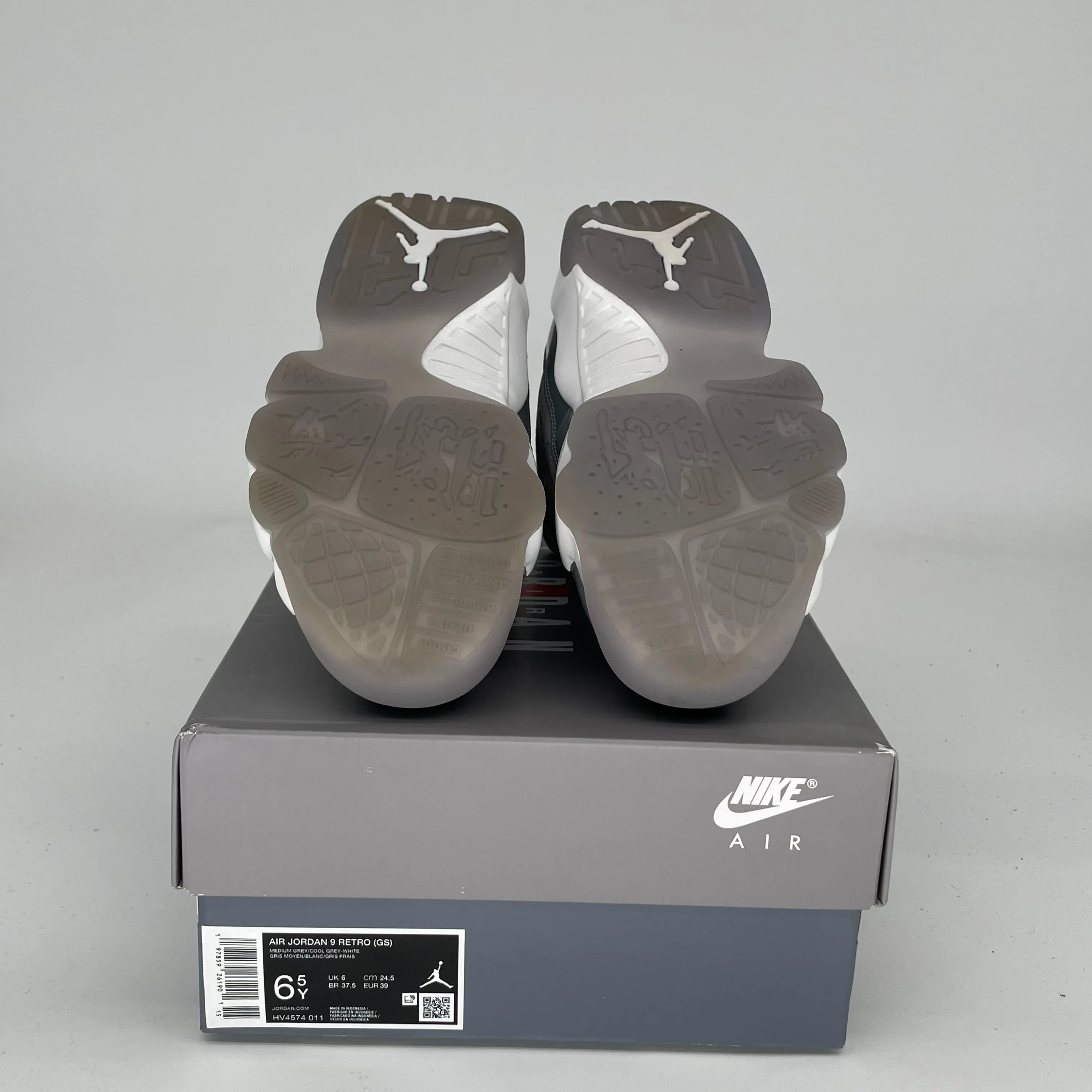 AIR JORDAN 9 COOL GREY SIZE 6.5Y HV4574-011