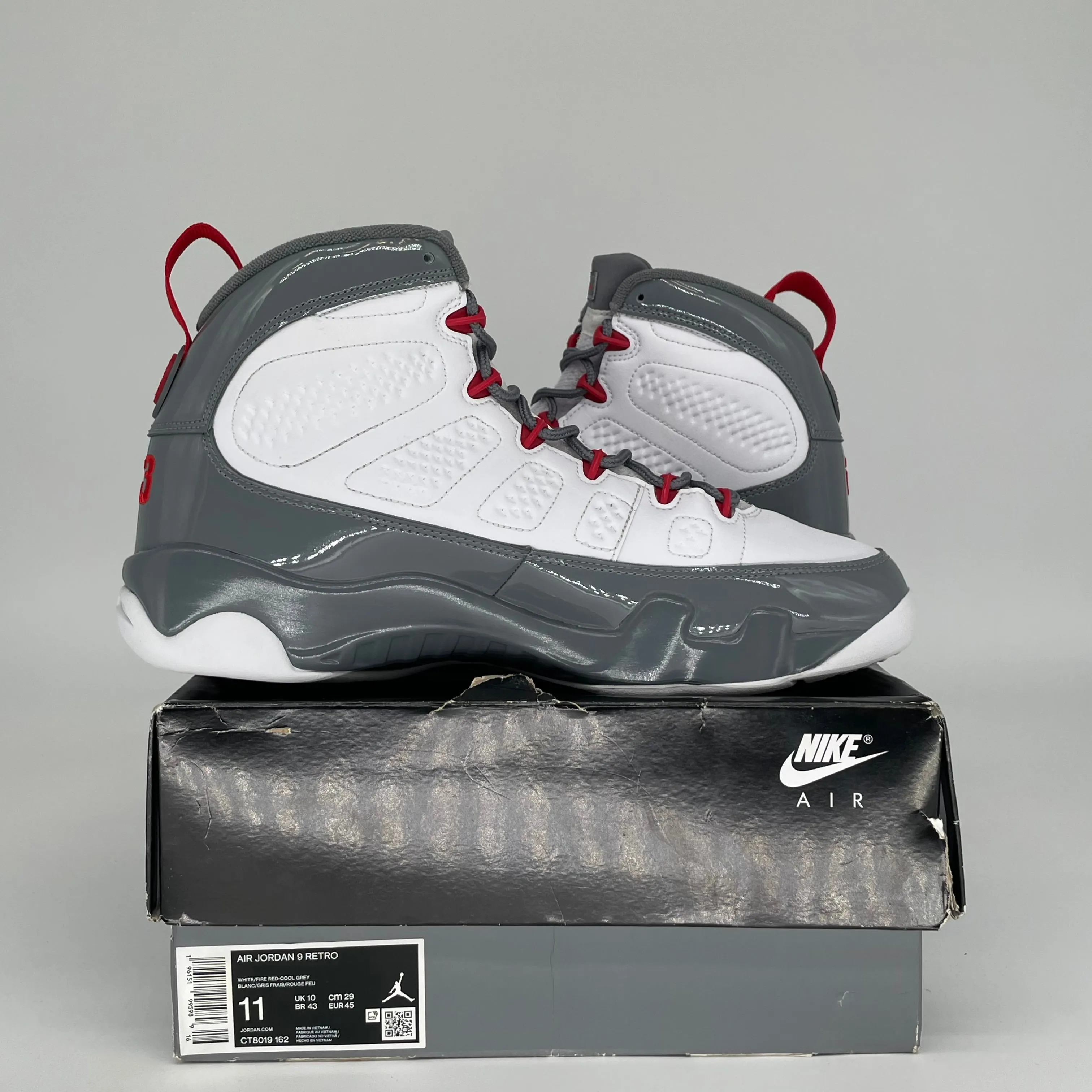 AIR JORDAN 9 FIRE RED SIZE 11 CT8019-162