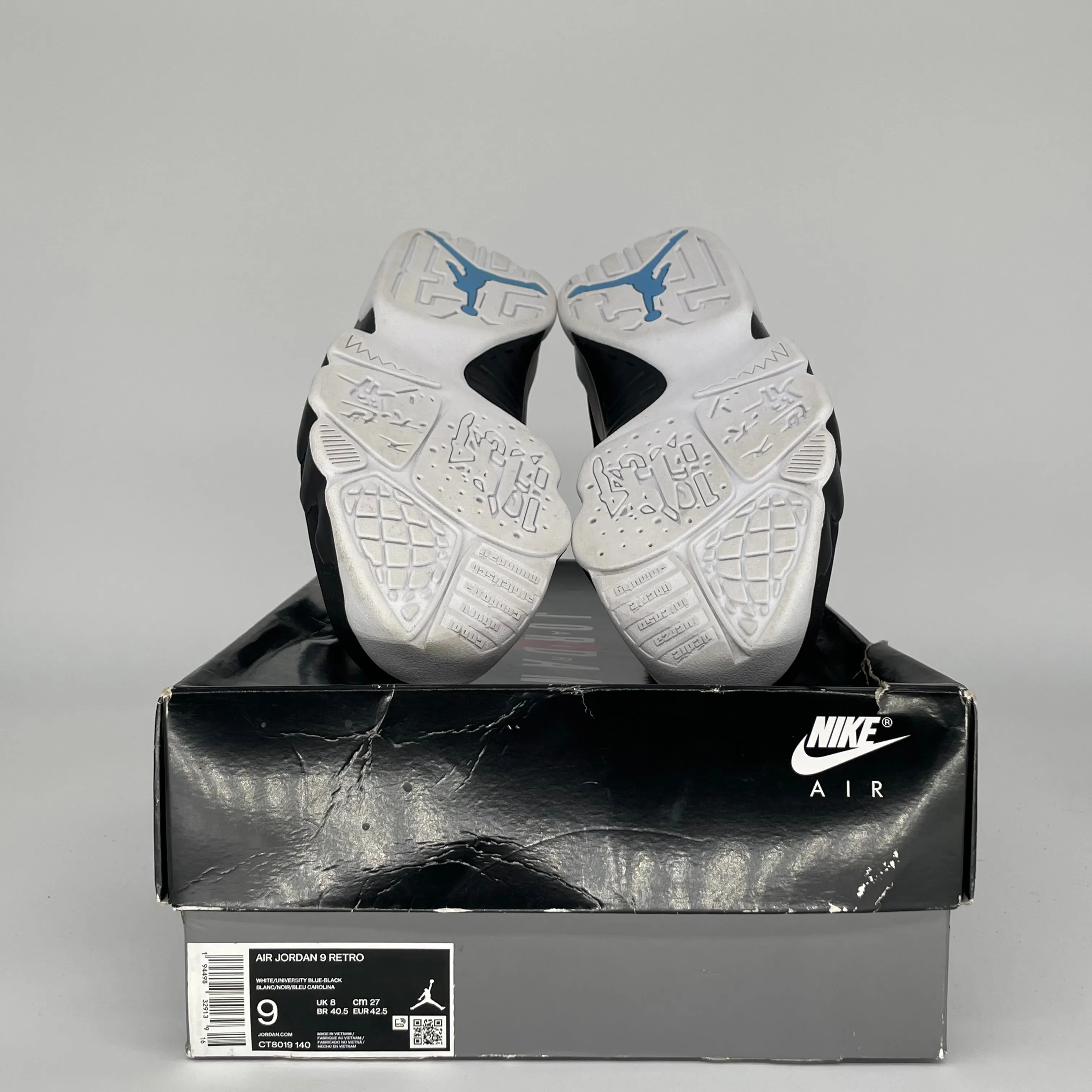 AIR JORDAN 9 UNIVERSITY BLUE SIZE 9 CT8019-140