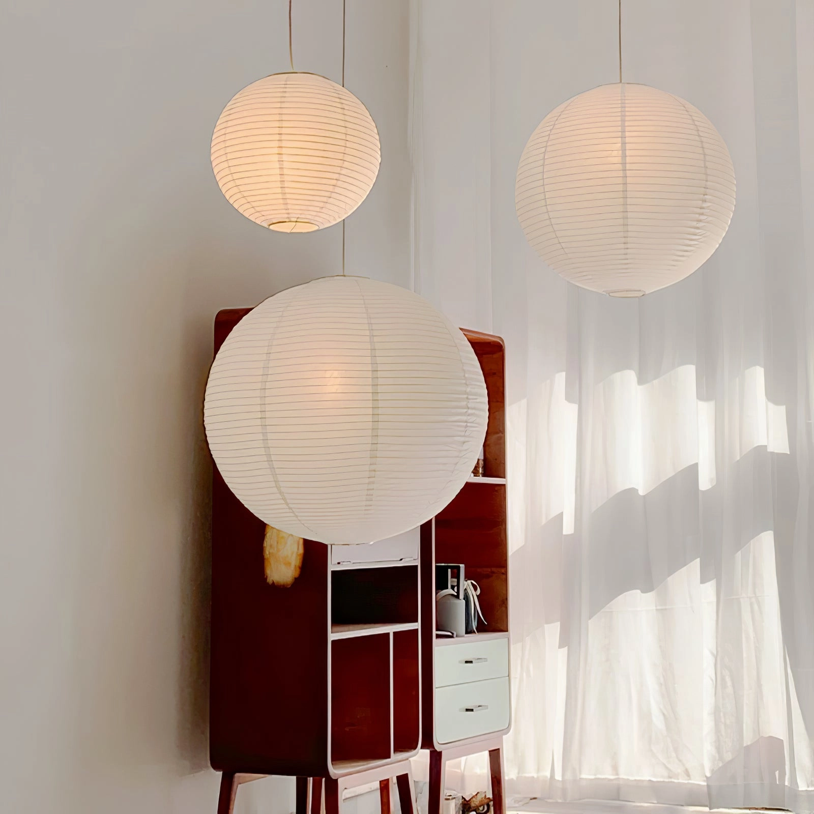 Akari A Round Swag Light