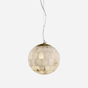 Alabaster Ball Pendant Light surface mount ceiling lamp