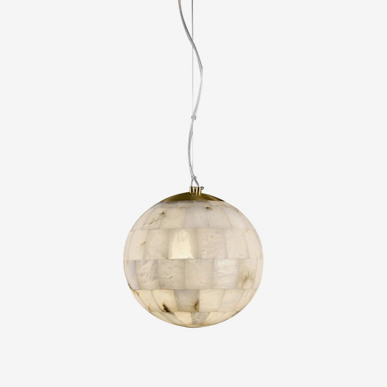 Alabaster Ball Pendant Light surface mount ceiling lamp