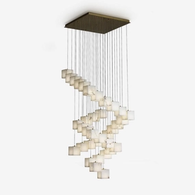 Alabaster Box Pendant Light contemporary ceiling lighting