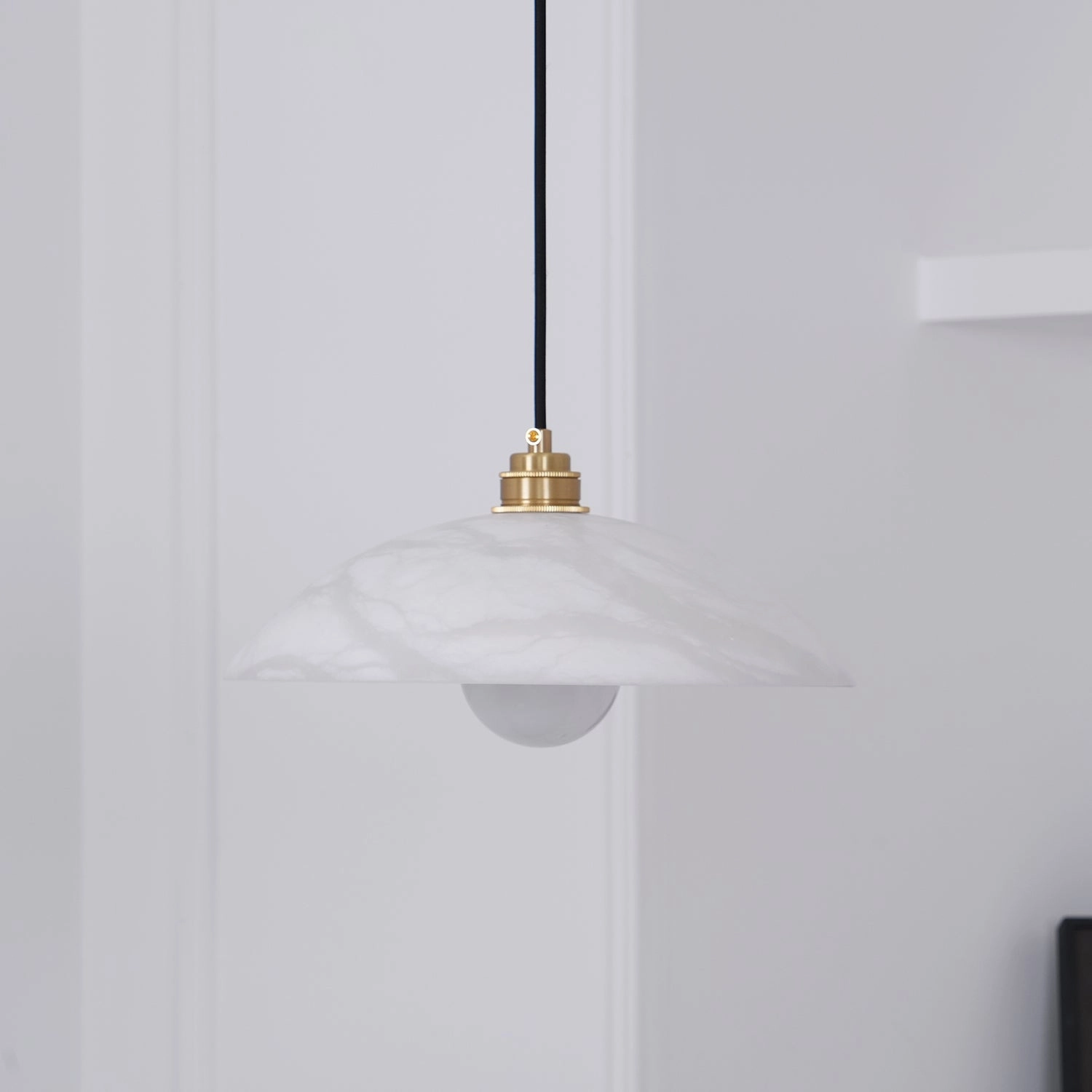 Alabaster Dome Swag Pendant Lamp
