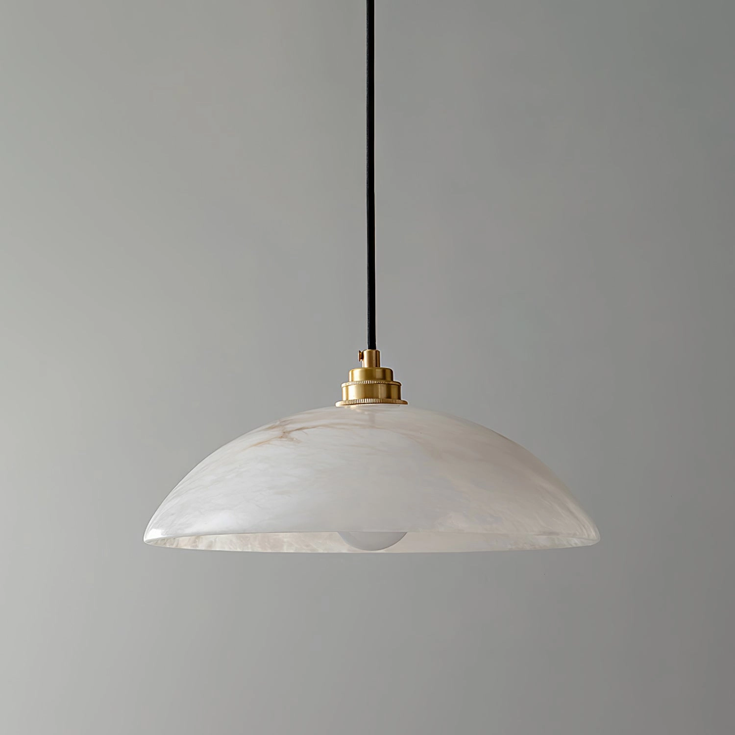 Alabaster Dome Swag Pendant Lamp