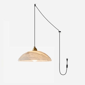 Alabaster Dome Swag Pendant Lamp surface mount ceiling lamp
