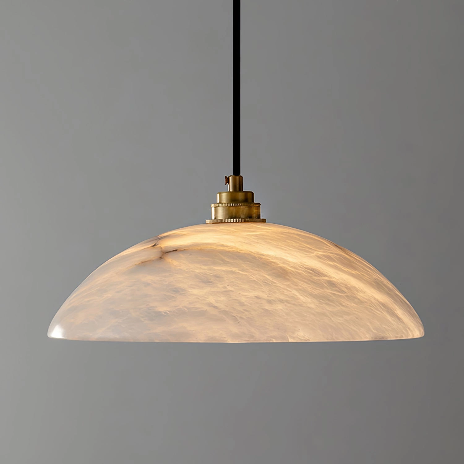 Alabaster Dome Swag Pendant Lamp