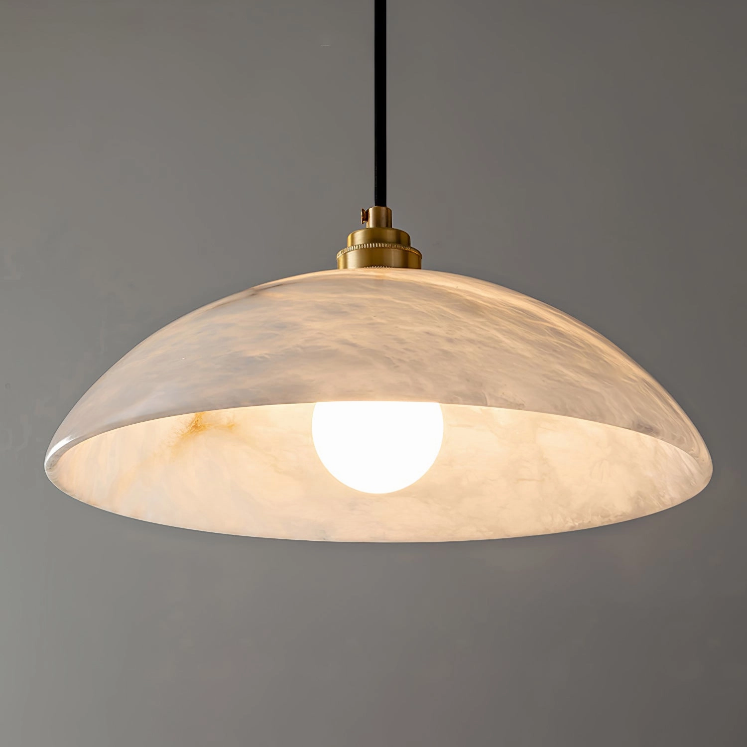 Alabaster Dome Swag Pendant Lamp