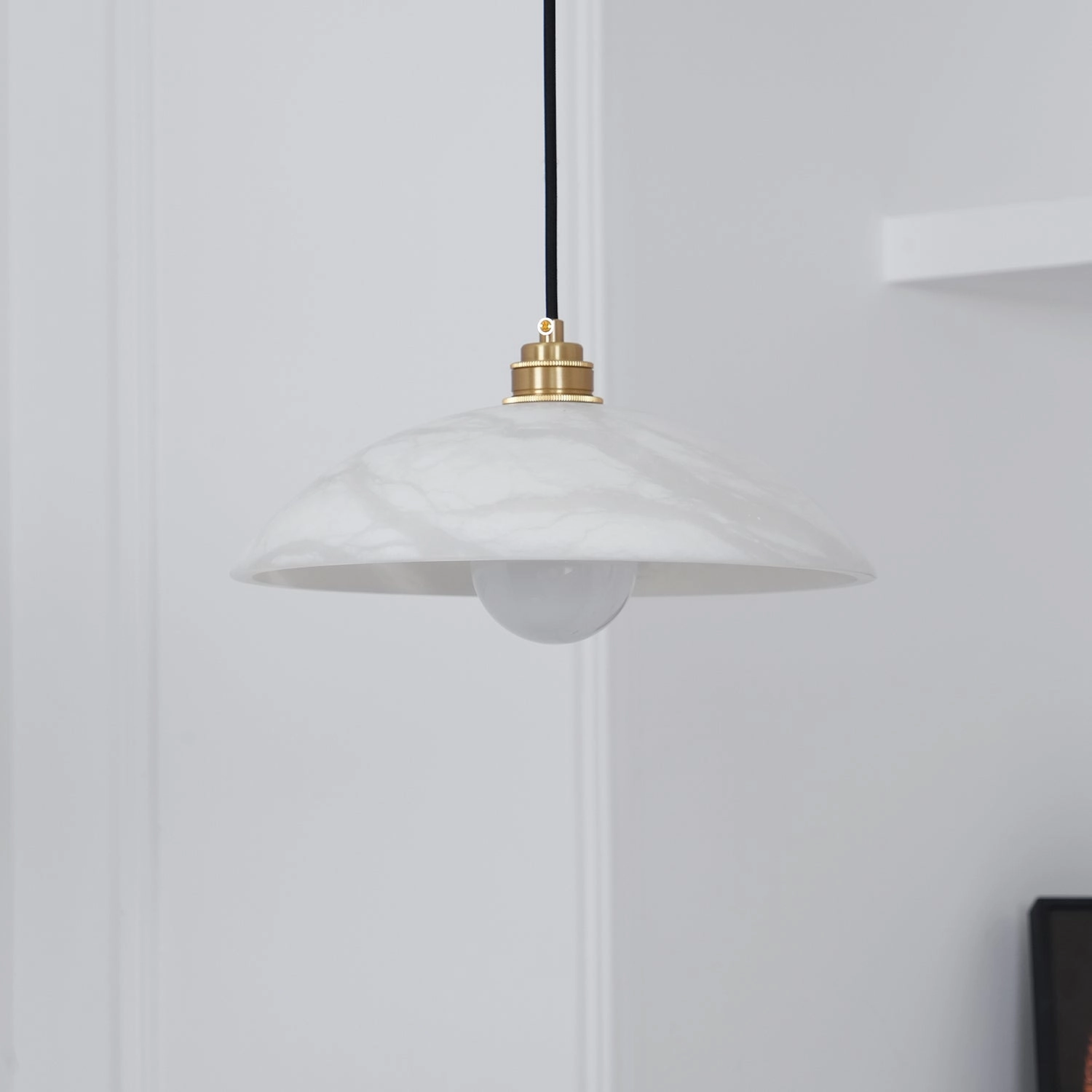 Alabaster Dome Swag Pendant Lamp