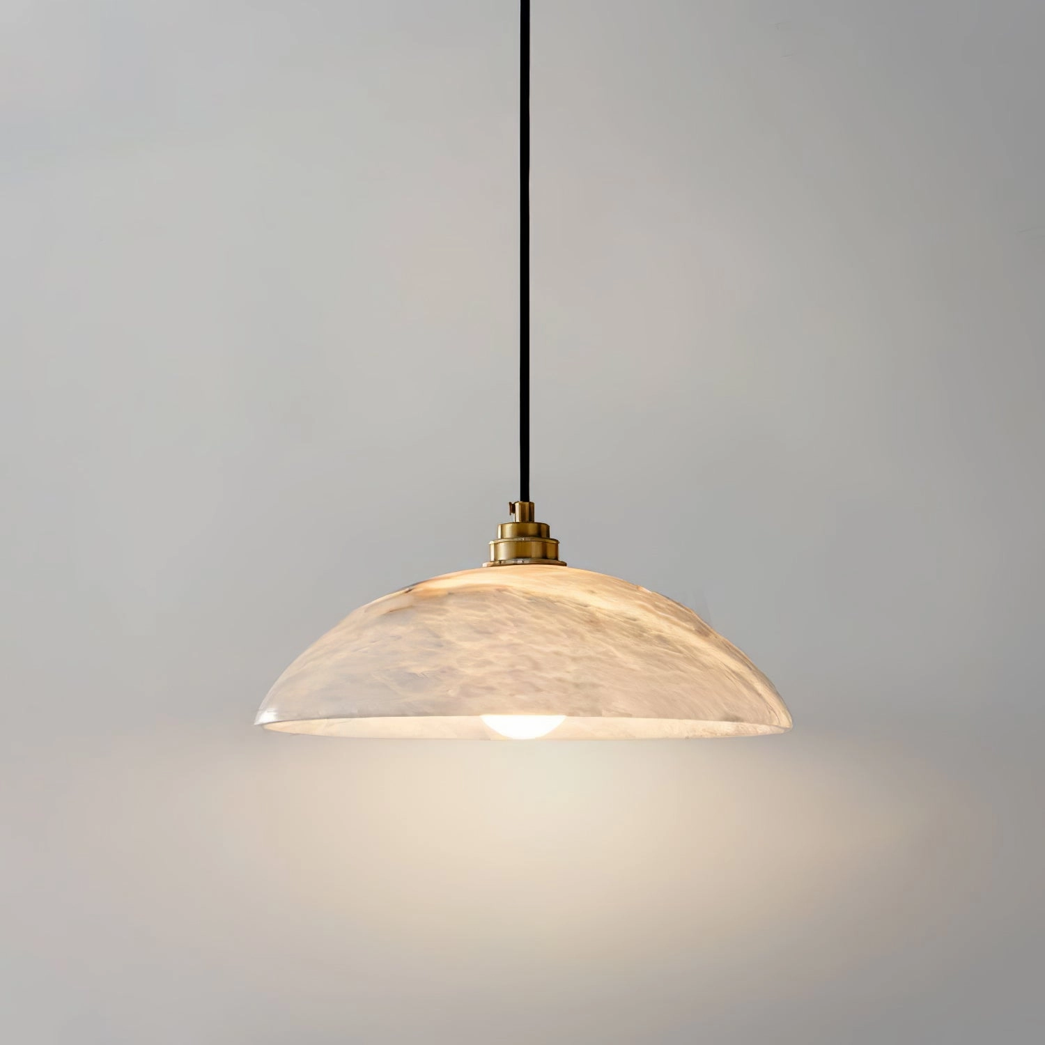 Alabaster Dome Swag Pendant Lamp