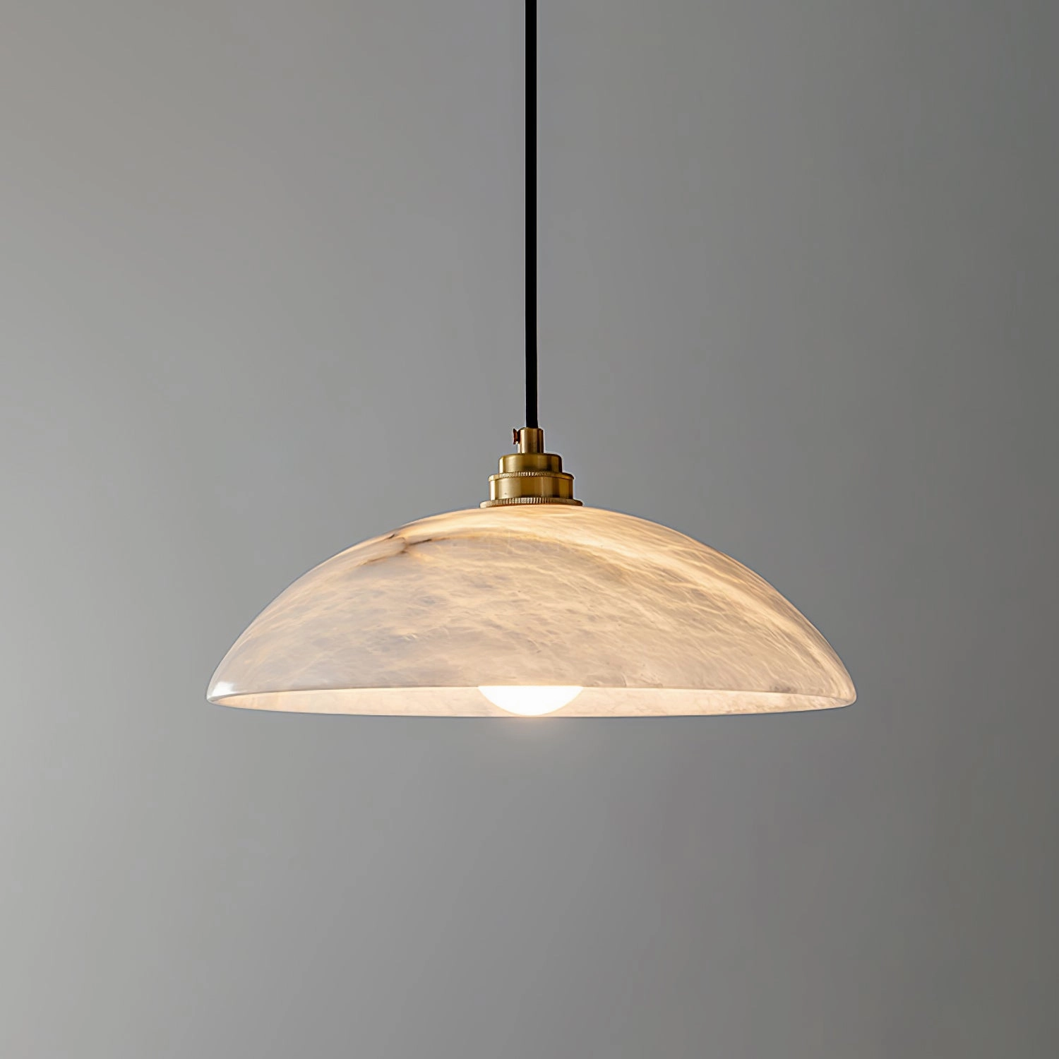 Alabaster Dome Swag Pendant Lamp