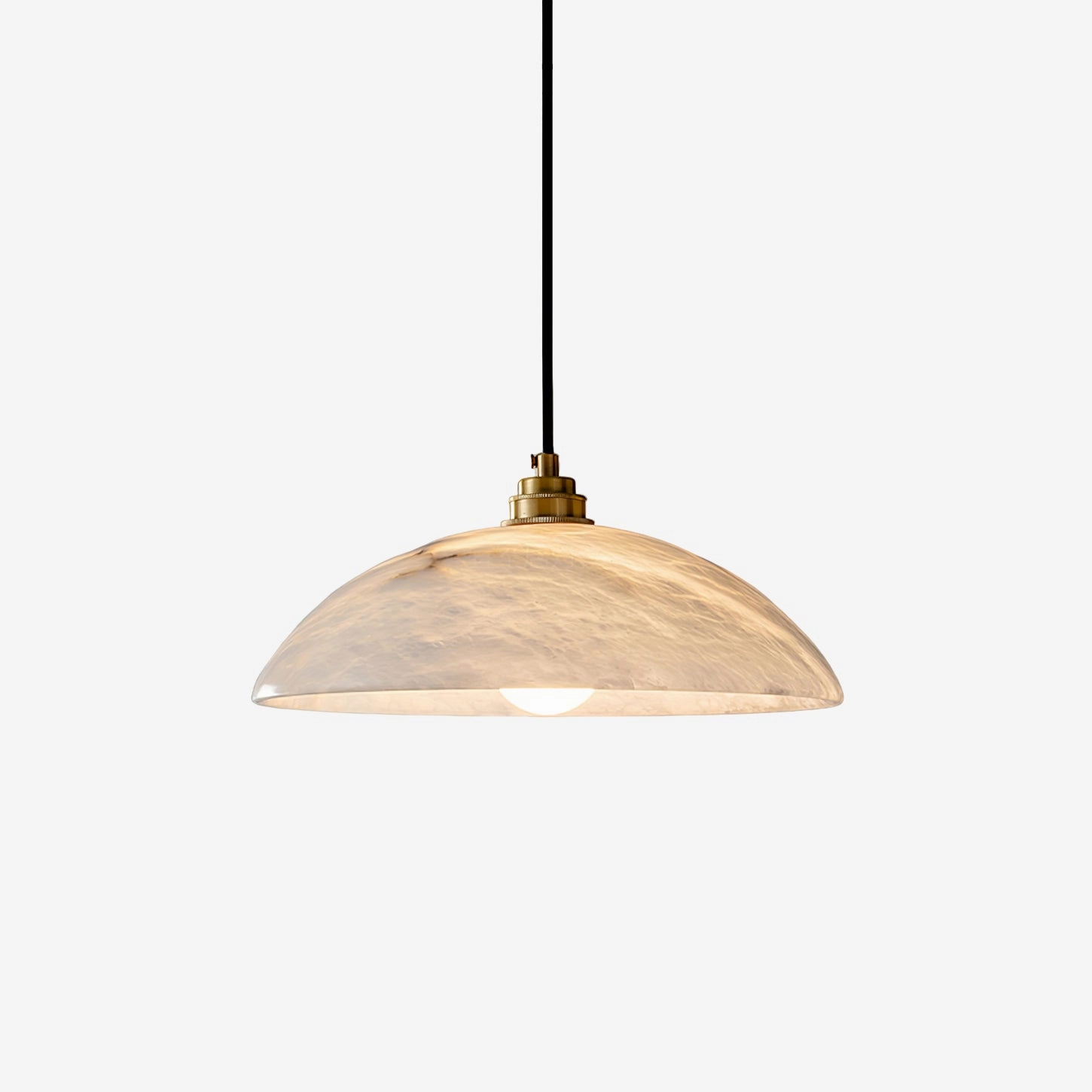 Alabaster Dome Swag Pendant Lamp