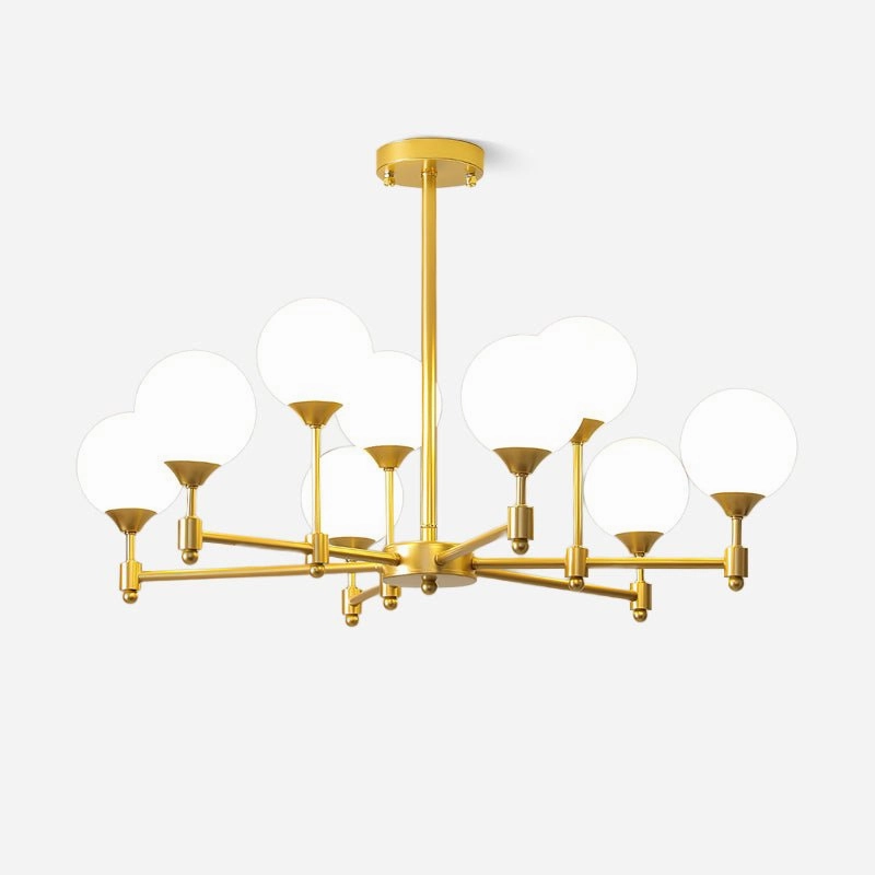 Alessio Globe Chandelier minimalist reading light
