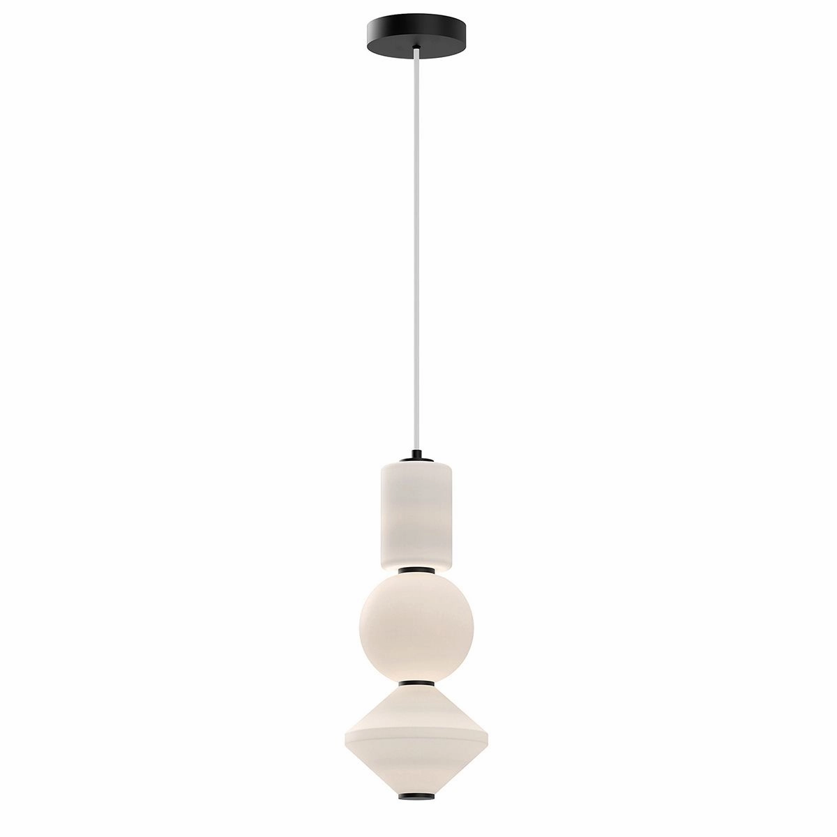 Alora Mood Bijou LED Matt Black Pendant Light