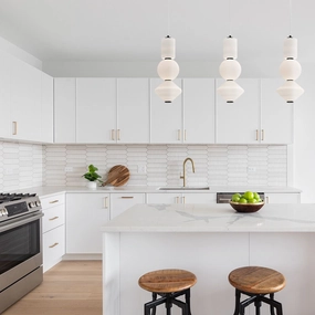 Alora Mood Bijou LED Matt Black Pendant Light sleek LED ceiling lamp