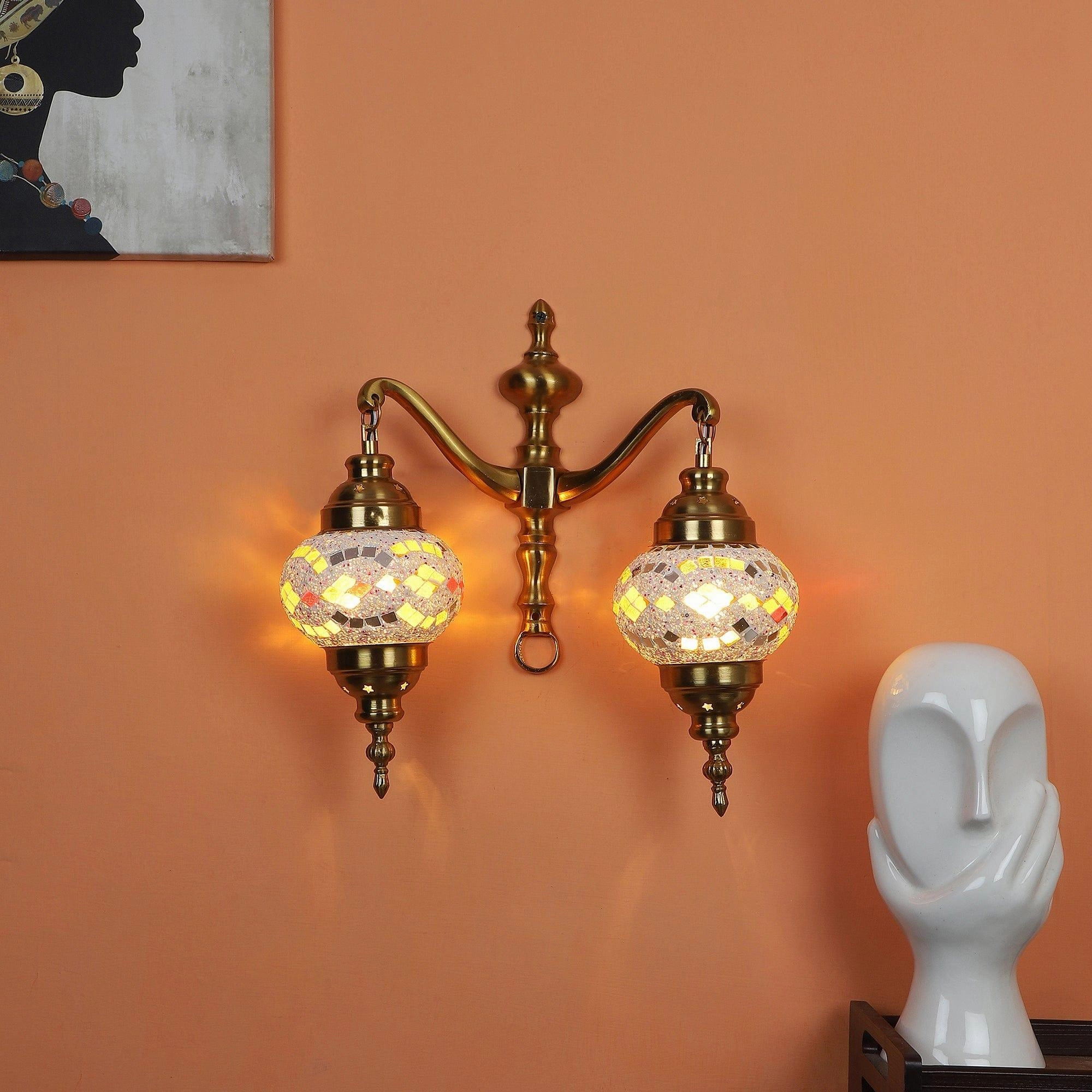 Aluminium Multicolor 2 Wall Lights decorative ceiling fixture