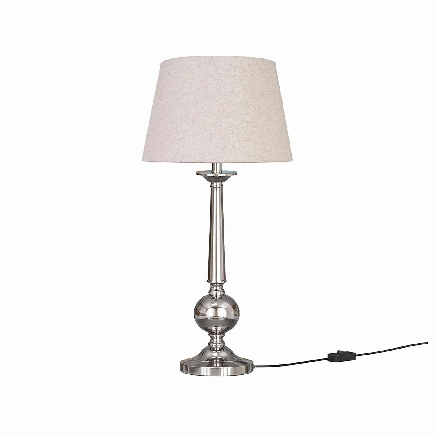Aluminium Nickel Silver Table Lamp