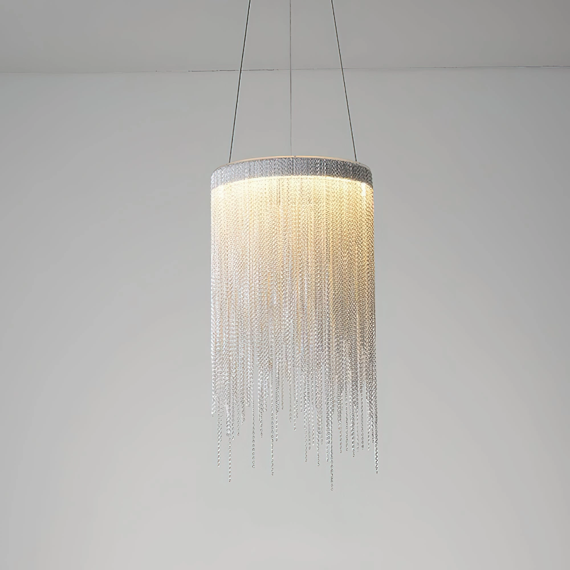 Aluminum Chain Tassel Pendant Light