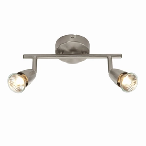Amalfi 2 Light Nickel Spotlight 35W ambient ceiling fixture