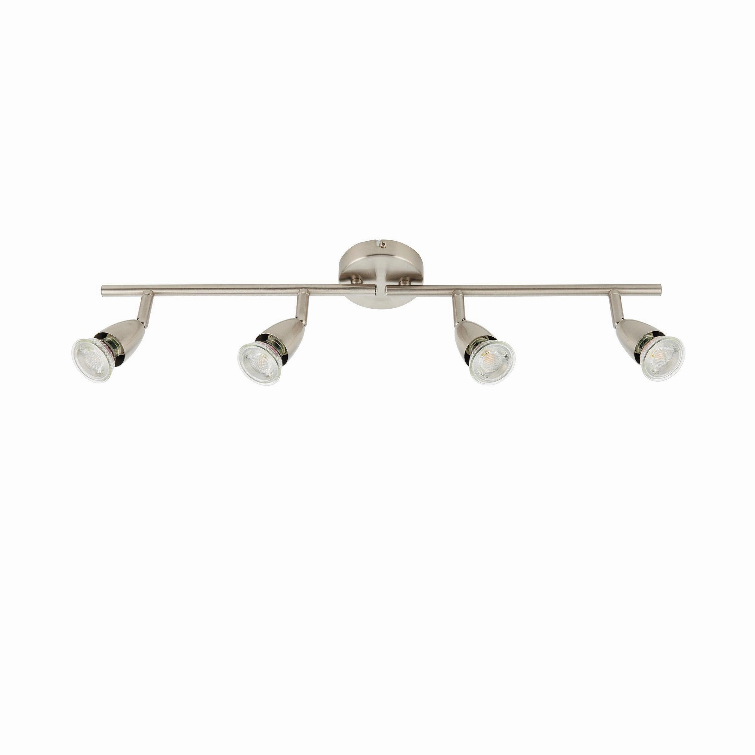 Amalfi 4 Light NIckel Bar Spotlight 35W