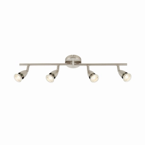 Amalfi 4 Light NIckel Bar Spotlight 35W tall arc lamp for living room