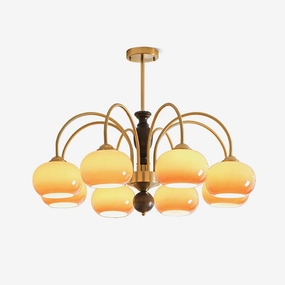Amberly Arch Chandelier minimalist reading light