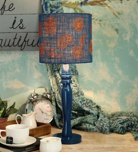 Ambi Motif on Jute Lamp decorative ceiling fixture