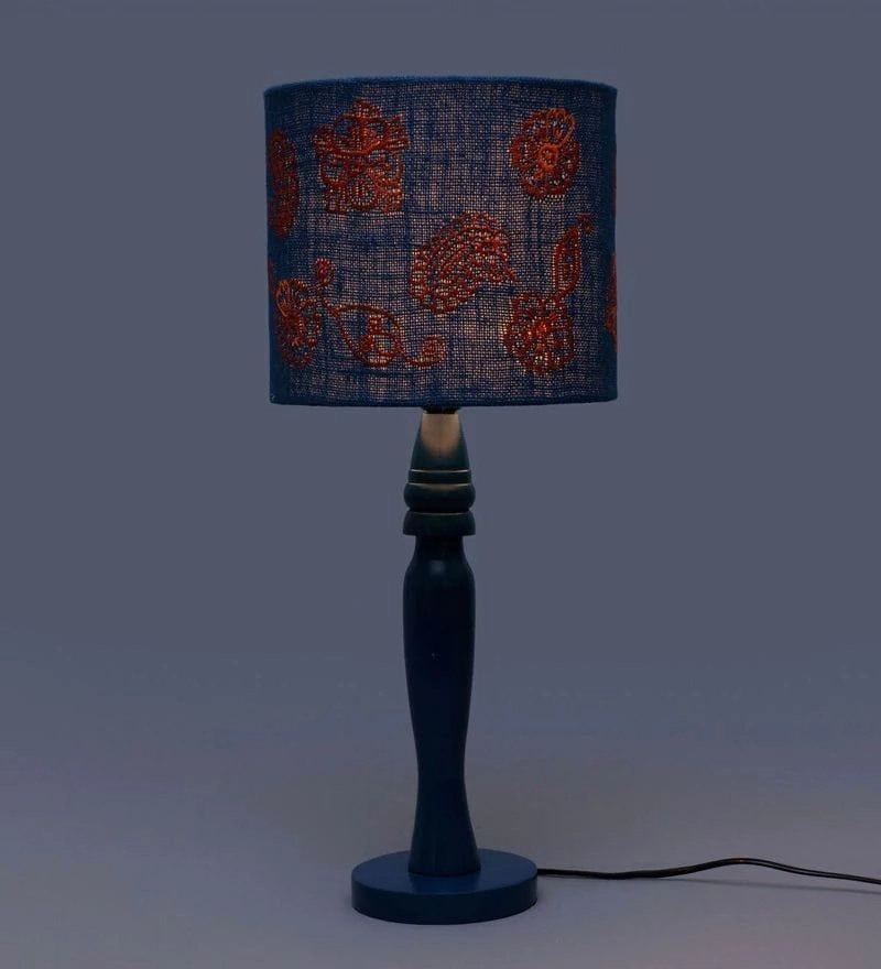 Ambi Motif on Jute Lamp