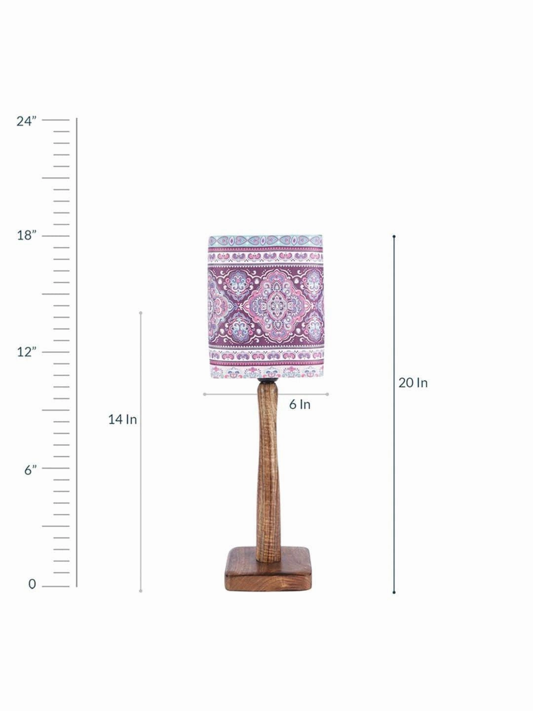 Ancient Art Wooden Lamp