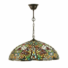 Anderson Tiffany Ceiling Light - 1 Bulb Fitting recessed ceiling spot lamp