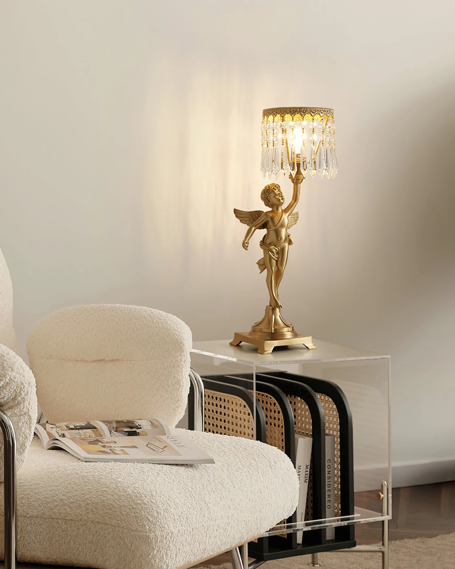 Angel Crystal Table Lamp