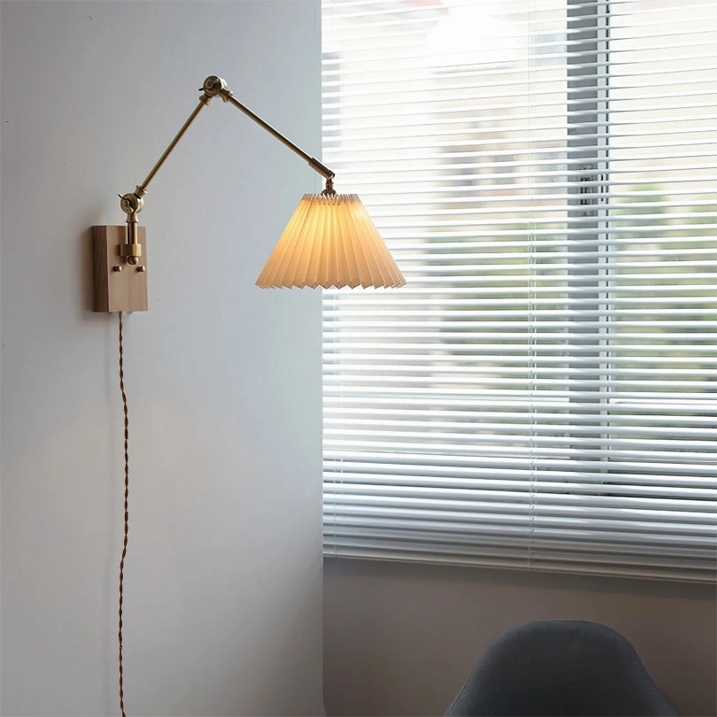 Angeline Swing Arm Plug In Wall Lamp
