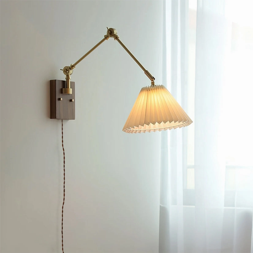 Angeline Swing Arm Plug In Wall Lamp