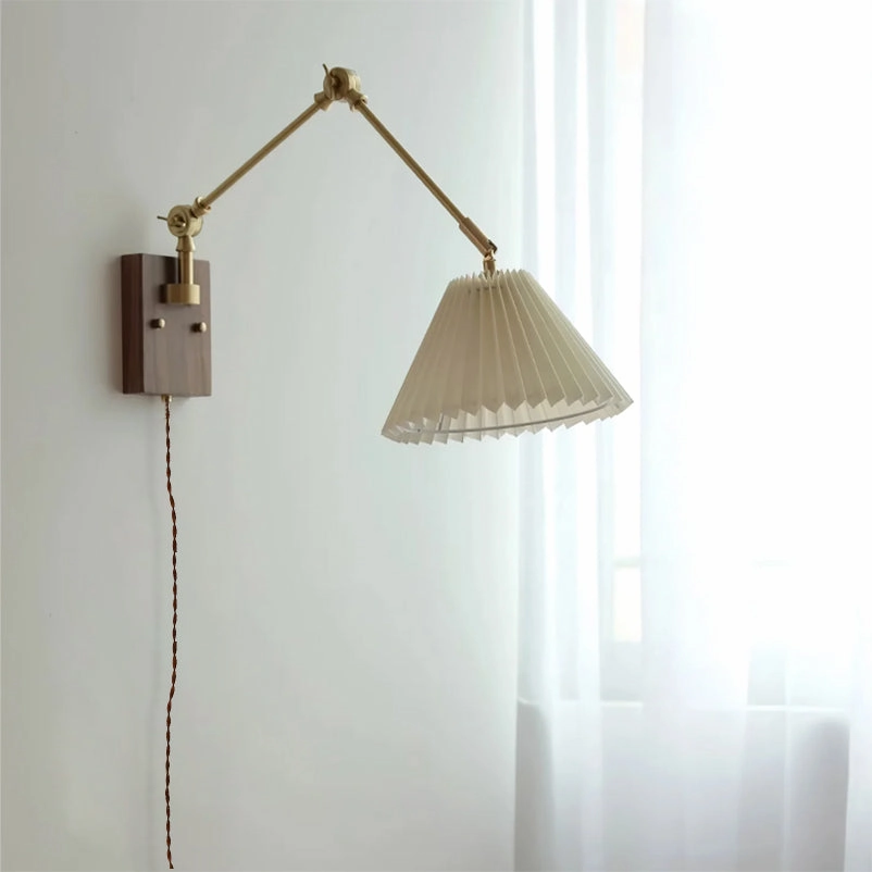 Angeline Swing Arm Plug In Wall Lamp