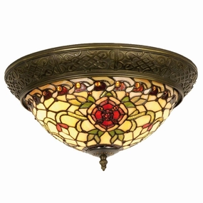 Angelique Flush Tiffany Ceiling Light recessed ceiling spot lamp