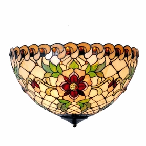 Angelique Small Flush Tiffany Ceiling Light recessed ceiling spot lamp