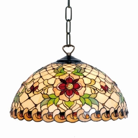 Angelique Small Tiffany Ceiling Light - 1 Bulb Fitting recessed ceiling spot lamp