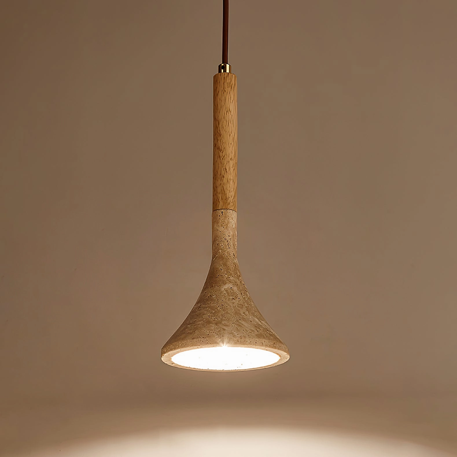 Aplomb Travertine Pendant Lamp