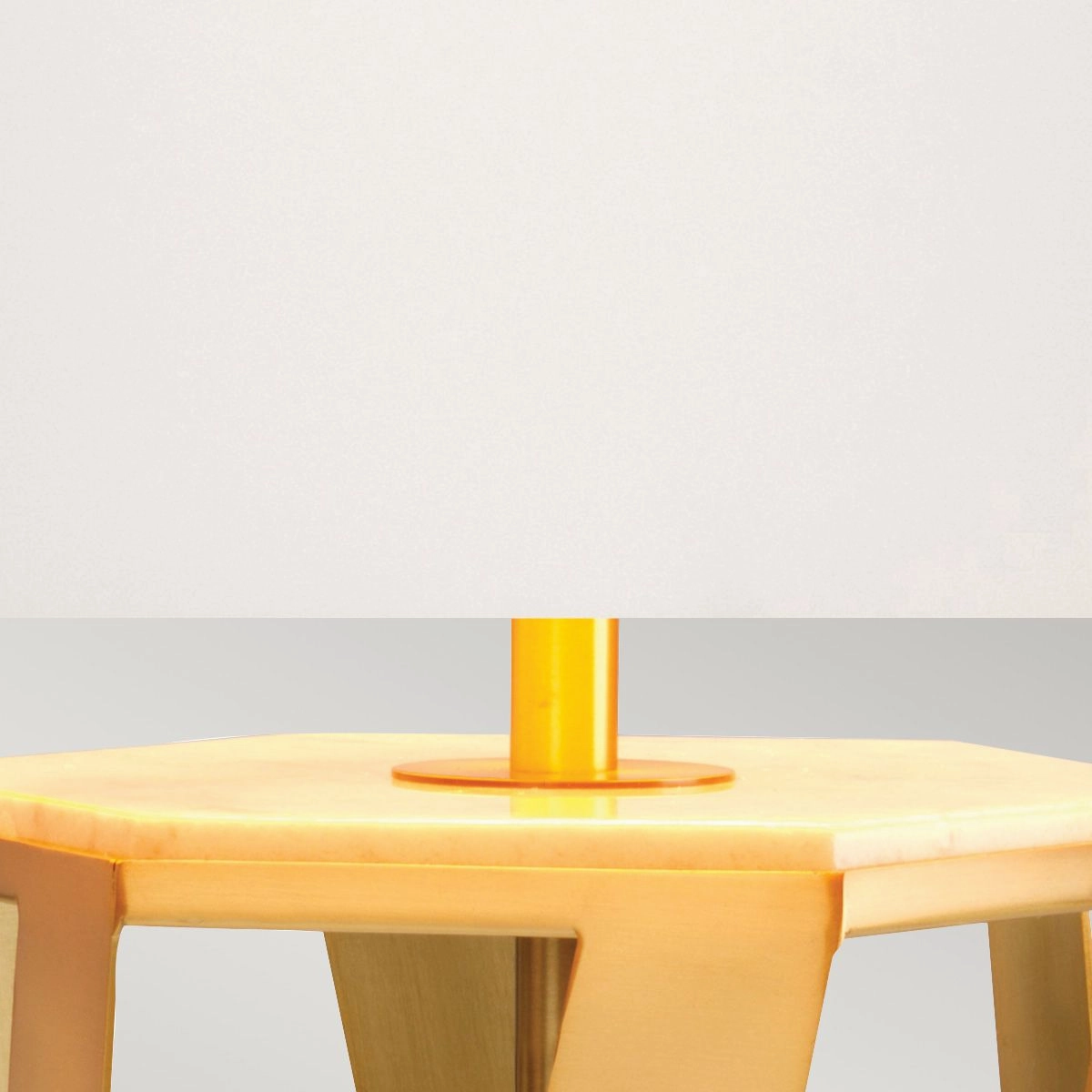 Apollo 1 Light Brushed Brass Table Lamp