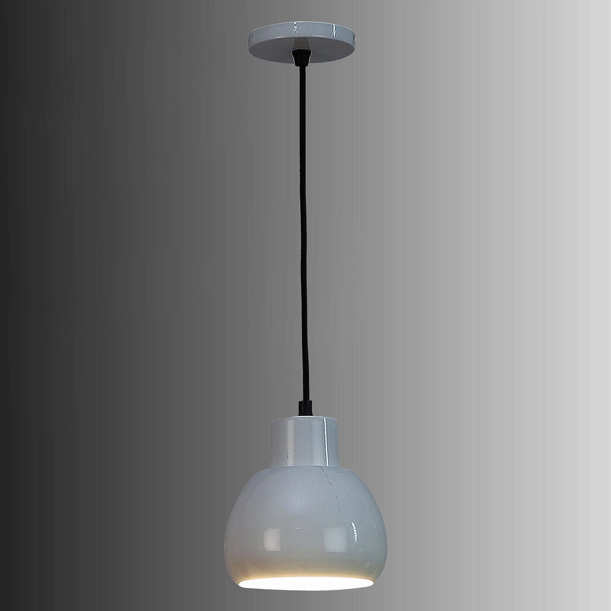 Apple White Metal Hanging Light by SS Lightings