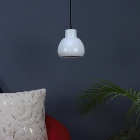 Apple White Metal Hanging Light by SS Lightings decorative ceiling fixture
