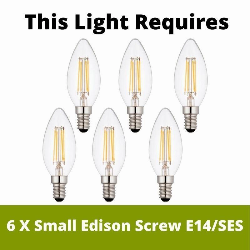 Araba 6 Light Chrome Pendant Ceiling Light