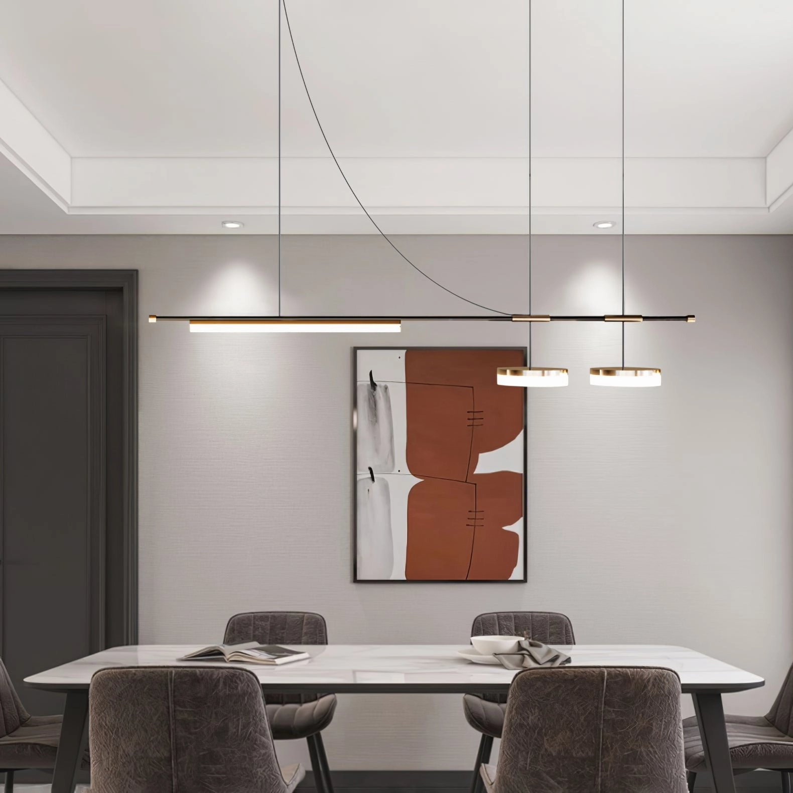 Arc Horizon Island Pendant Light