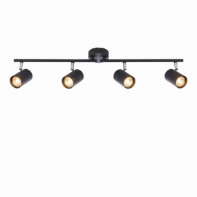Arezzo 4 Light Black Bar Spotlight 35W tall arc lamp for living room