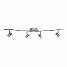 Aries Polished Chrome 4 Light Adjustable Ceiling Spotlights soft glow ceiling light
