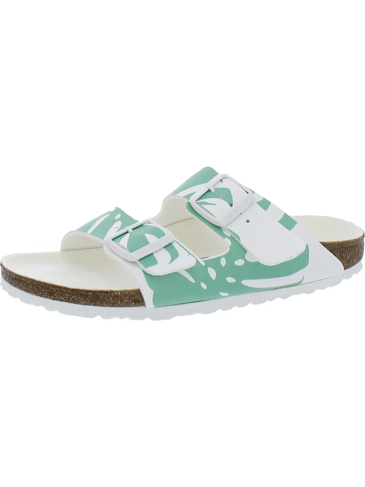 Arizona BS Womens Faux Leahter Printed Slide Sandals