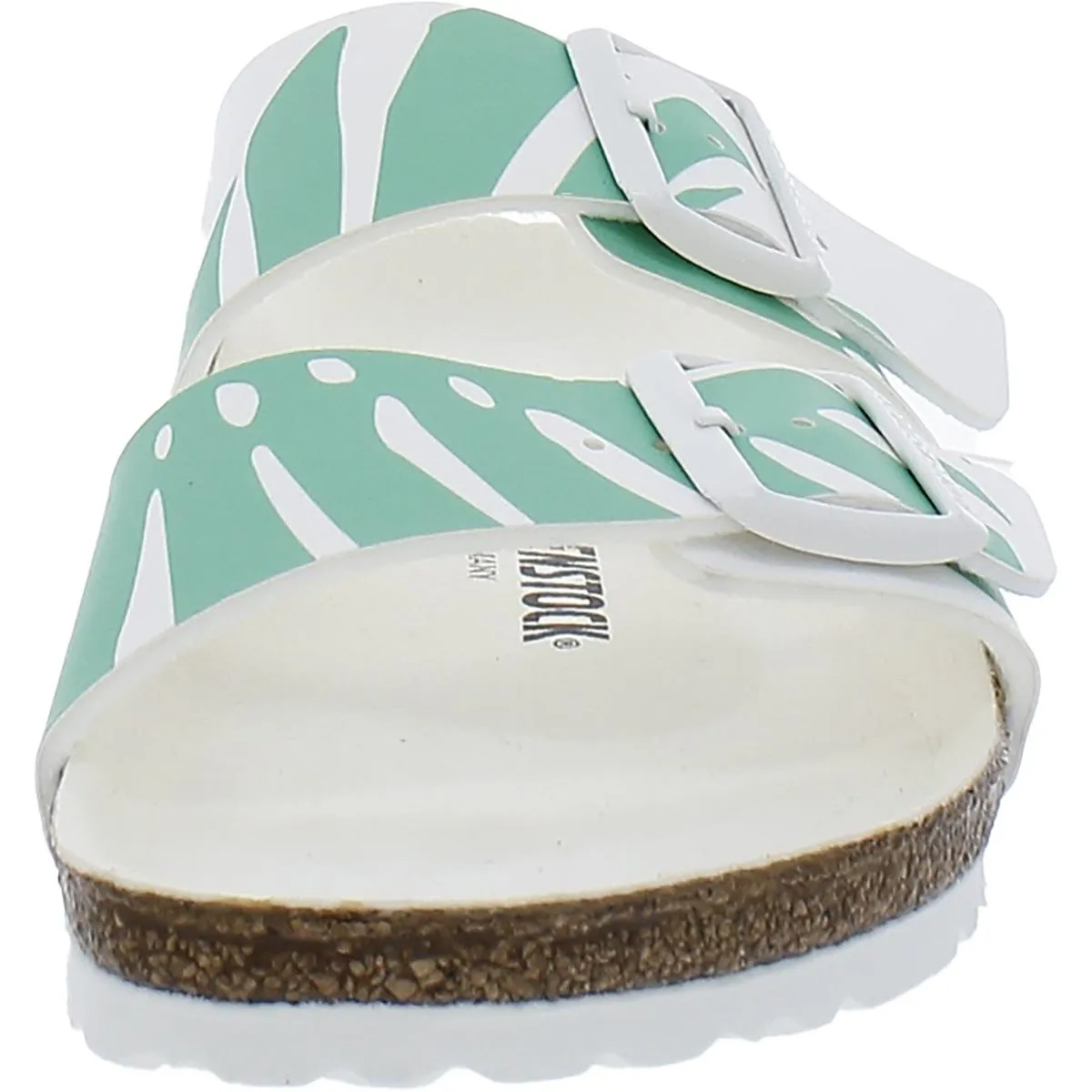 Arizona BS Womens Faux Leahter Printed Slide Sandals