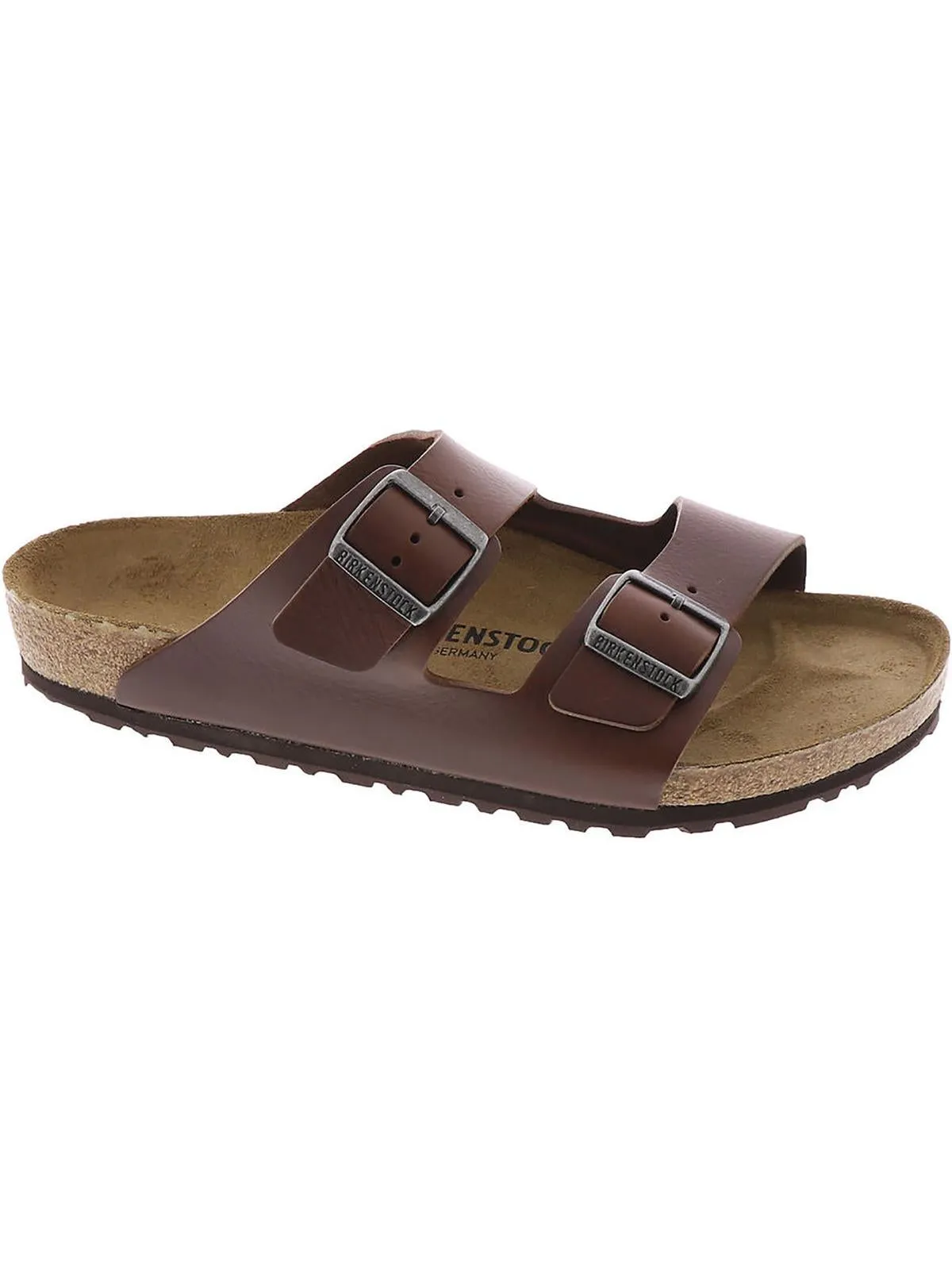 Arizona BS Womens Leather Footbed Slide Sandals
